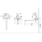 Смеситель для ванны BRAVAT Real F6121179CP-01L, однорычажный с длинным изливом, хром - Фото 2