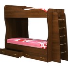 Кровать детская двухъярусная «Юниор 1», 800х2000 мм, лдсп, цвет итальянский орех - фото 294916093