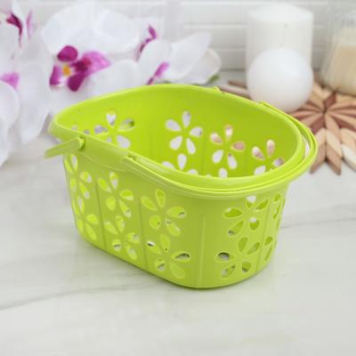 Корзина для хранения с ручками «Полянка», 20×13.5×10 см, МИКС