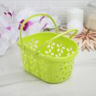 Корзина для хранения с ручками «Полянка», 20×13.5×10 см, МИКС - Фото 2