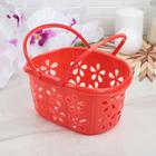 Корзина для хранения с ручками «Полянка», 20×13.5×10 см, МИКС - Фото 3