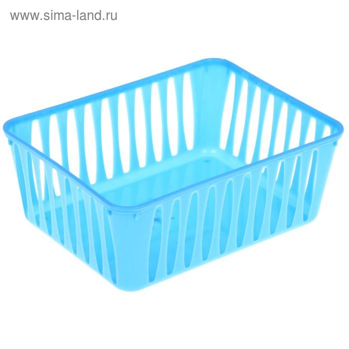 Корзинка пластиковая для хранения, цвет МИКС - Фото 1