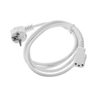 Кабель питания Cablexpert PC-186W-VDE, Schuko - C13, VDE, 10 А, 1.8 м, белый 5024399 - фото 8994014