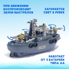 Детский корабль «Морской патруль», работает от батареек, световые и звуковые эффекты - фото 8224505