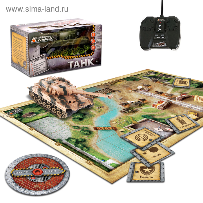 Танк радиоуправляемый «Т 34», свет и звук, цвета МИКС - Фото 1