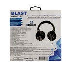 Наушники Blast BAH-822 BT, беспроводные, полноразмерные, микрофон, BT v5.0, 300 мАч, черные - Фото 10