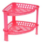 Этажерка 2-х-ярусная угловая, цвета МИКС - Фото 1