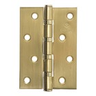 Петля дверная MARLOK, 100х70х2.5 мм, цвет матовое золото - фото 305634462