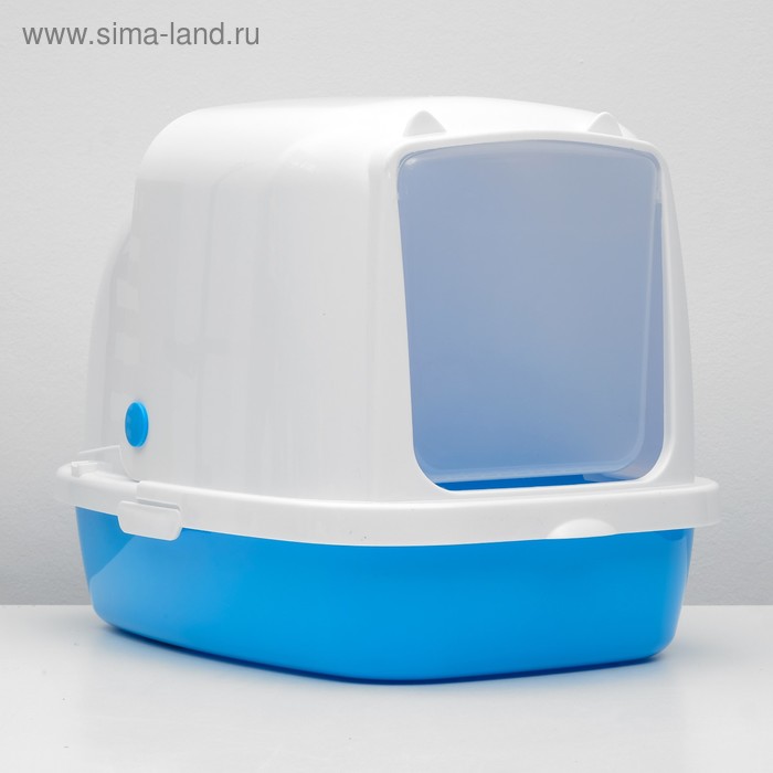 Туалет закрытый «Айша» 53 × 39 × 40 см, голубой - Фото 1