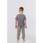 Комплект из футболки и брюк для мальчиков, рост 110 см, цвет серый - Фото 2
