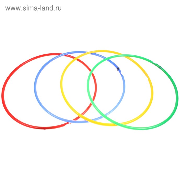Обруч пластмассовый, 80 см, цвета МИКС - Фото 1