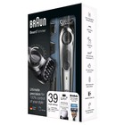 Триммер Braun BT7020, для бороды и усов, 4 насадки, от аккум., +бритва Gillette, серый - Фото 8