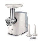 Мясорубка Philips HR2709/20, 1600 Вт, 1.7 кг/мин, насадка для колбас 12 и 22 мм, белая - Фото 1