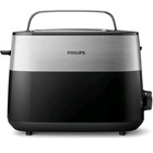 Тостер Philips HD2516/90, 830 Вт, 2 тоста, 8 режимов прожарки, серебристо-чёрный - Фото 2
