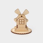 Подставка под зубочистки Доляна «Мельница», 7×7×7 см, дерево - Фото 5