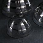 Набор салатников «Серпантин», 3 предмета: 250 мл, 800 мл, 1,75 л, цвет серебряный - Фото 2