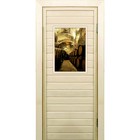 Дверь для бани со стеклом (40*60), "Погреб-1", 170×70см, коробка из осины - фото 299694774