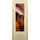 Дверь для бани со стеклом (43*129), "Погреб-2", 170×70см, коробка из осины - фото 294917219