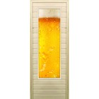 Дверь для бани со стеклом (43*129), "Пенное", 170×70см, коробка из осины - фото 299694845