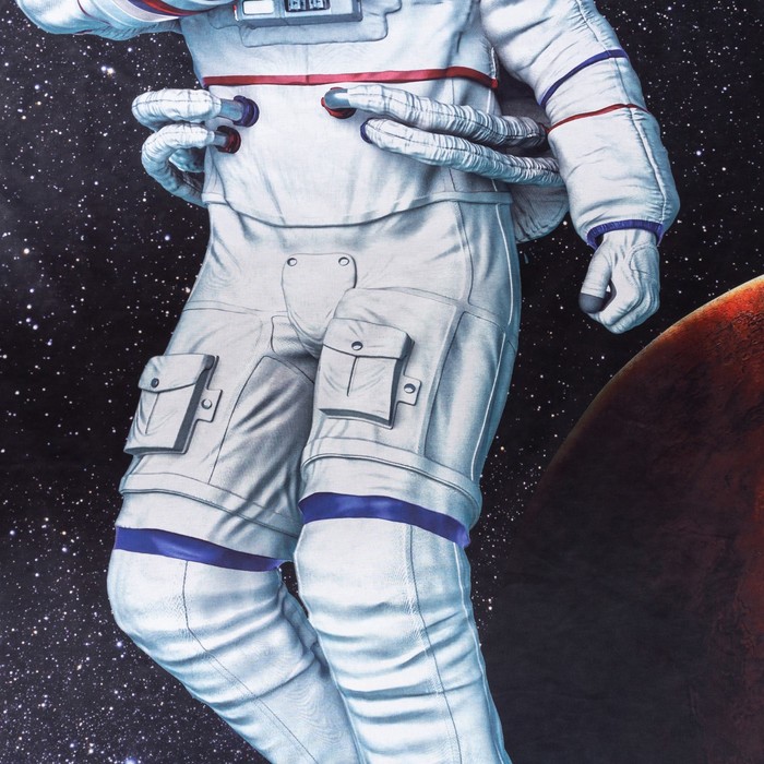 Постельное белье "Этель" 1,5 сп Astronaut 143х215 см, 150х214 см, 50х70 см -1 шт, 100% хлопок, бязь - фото 1882065400