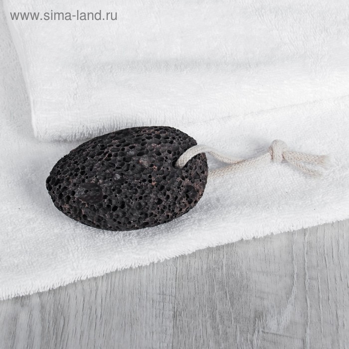 Пемза для педикюра, 9,5 × 6,5 см, цвет чёрный - Фото 1