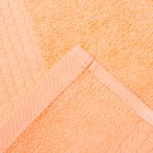 Полотенце махровое гладкокрашеное «Эконом» 30х60 см, цвет персиковый - Фото 3