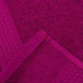 Полотенце махровое гладкокрашеное «Эконом» 50×90 см, цвет фуксия