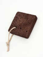 Натуральная пемза для педикюра, с подвесом, 8×8 см, в коробке, коричневая - Фото 2