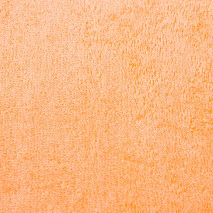 Полотенце махровое гладкокрашеное, 100х180 см, цвет персиковый - фото 1899782465