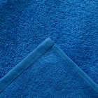 Простыня махровая гладкокрашеная 155х200см, цв.голубой, 380г/м, хлопок 100% - Фото 3