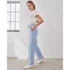 Брюки женские MINAKU: Casual Collection цвет голубой, размер 48 - Фото 2