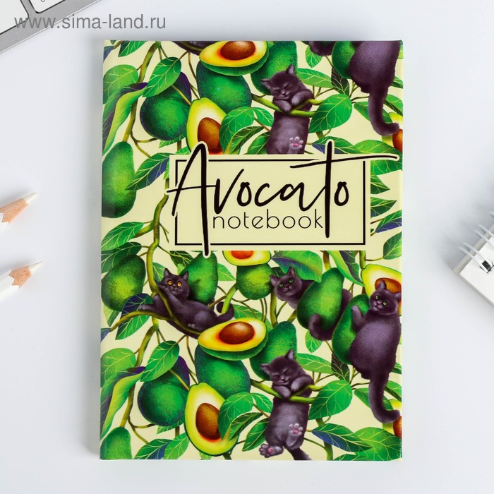 Блокнот А6 в твердой обложке Avocato notebook, 40 листов - Фото 1