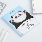 Блокнот А6 в твердой обложке Keep calm and love pandas, 40 листов - Фото 2