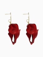 Серьги ассорти «Ветер» мятые треугольники, цвет красно-золотой - Фото 4