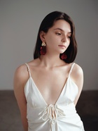 Серьги ассорти «Ветер» мятые треугольники, цвет красно-золотой - Фото 3