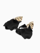 Серьги ассорти «Ветер» мятые треугольники, цвет чёрно-золотой - Фото 5