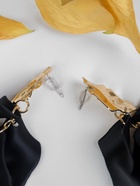 Серьги ассорти «Ветер» мятые треугольники, цвет чёрно-золотой - Фото 8