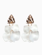 Серьги ассорти «Ветер» мятые треугольники, цвет бело-золотой - Фото 2