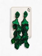 Серьги ассорти «Ветер» грация, цвет зелёный в золоте - Фото 5