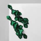 Серьги ассорти «Ветер» грация, цвет зелёный в золоте - Фото 6