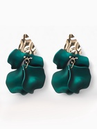 Серьги ассорти «Ветер» мятые треугольники, цвет зелёный - Фото 1