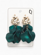 Серьги ассорти «Ветер» мятые треугольники, цвет зелёный - Фото 4