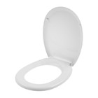 Сиденье для унитаза "АНИ Пласт" WS0200, крепление пластик, белое - фото 21069688