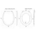 Сиденье для унитаза "АНИ Пласт" WS0200, крепление пластик, белое - фото 21069691