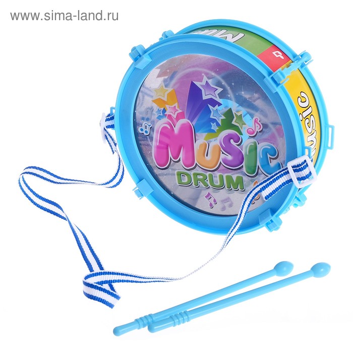 Игрушечный барабан Music drum, световые эффекты, детский, МИКС - Фото 1