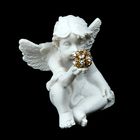 Сувенир полистоун "Белоснежный ангел любующийся" МИКС 3,5х3,2х2 см - Фото 1
