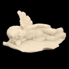 Сувенир полистоун "Белоснежный ангел спящий на листе" МИКС 3х6,3х3,5 см - Фото 3