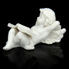 Сувенир полистоун "Белоснежный ангел утомившийся от чтения" МИКС, 5,3х10х6 см - Фото 2