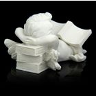 Сувенир полистоун "Белоснежный ангел утомившийся от чтения" МИКС, 5,3х10х6 см - Фото 3