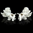 Сувенир полистоун "Белоснежный ангел утомившийся от чтения" МИКС, 5,3х10х6 см - Фото 4